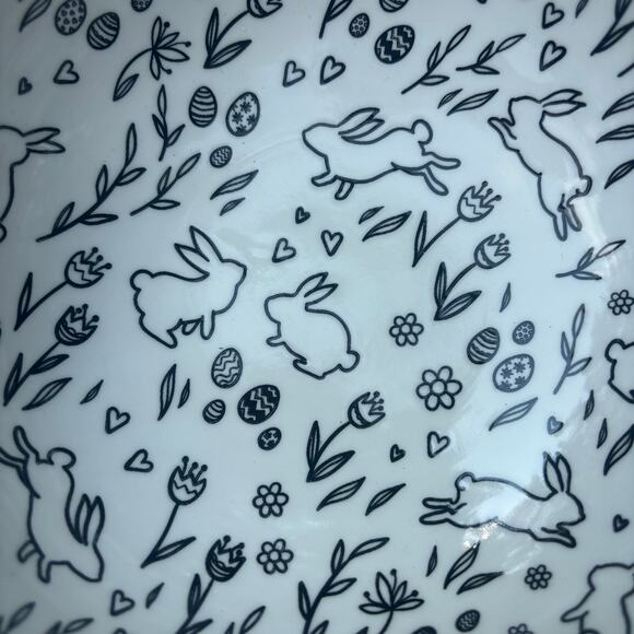 Coco & Lola Premium Collection Pair of Bowl Raster Bunny & Eggs Whimsical - Picture 6 of 8